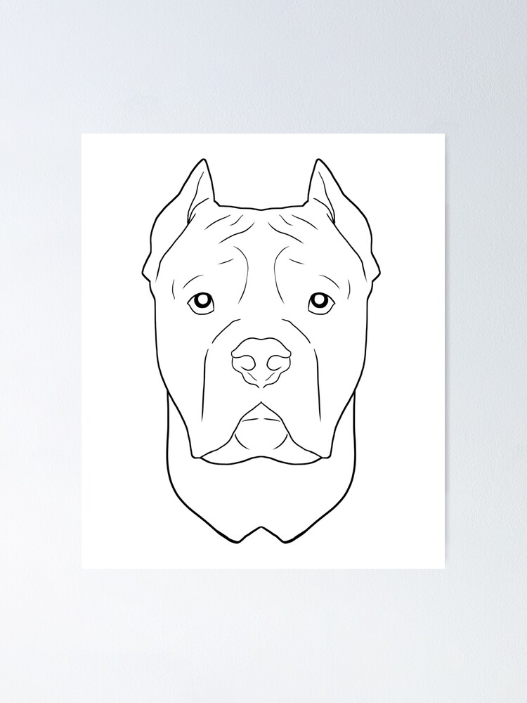 "Cane Corso Dog" Poster by alwedesigns Redbubble