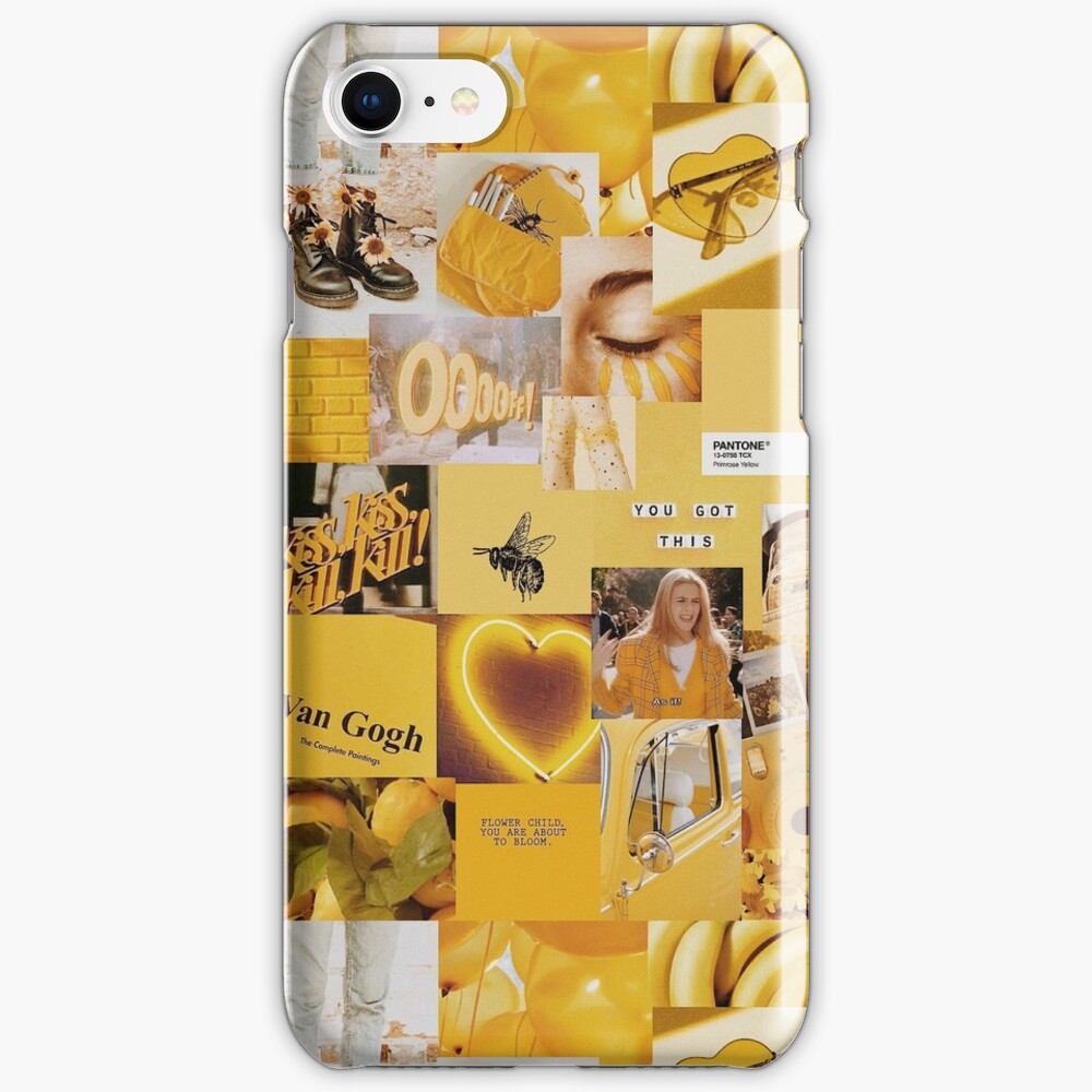 Yellow Aesthetic Collage Iphone Case And Cover By Micdoom Redbubble