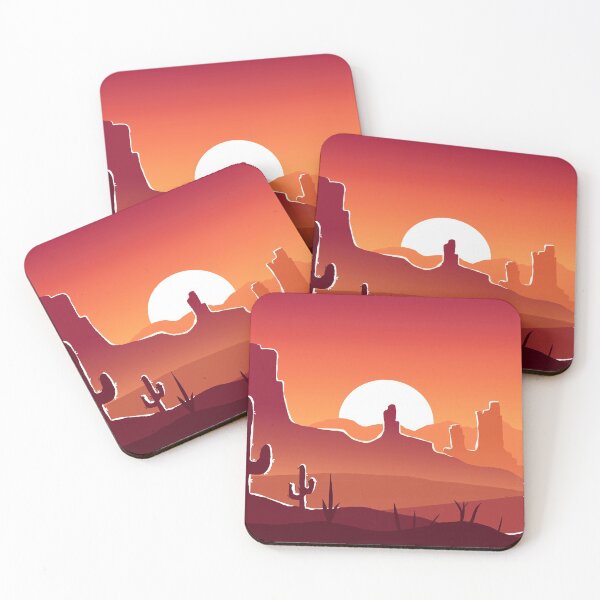 Item preview, Desert Sunset - Original Landscape Painting designed and sold by BecomingBookish.