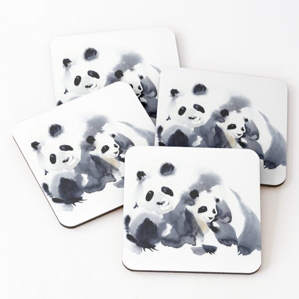 Aperçu de l'œuvre FAMILLE PANDA créée et vendue par VANDART.