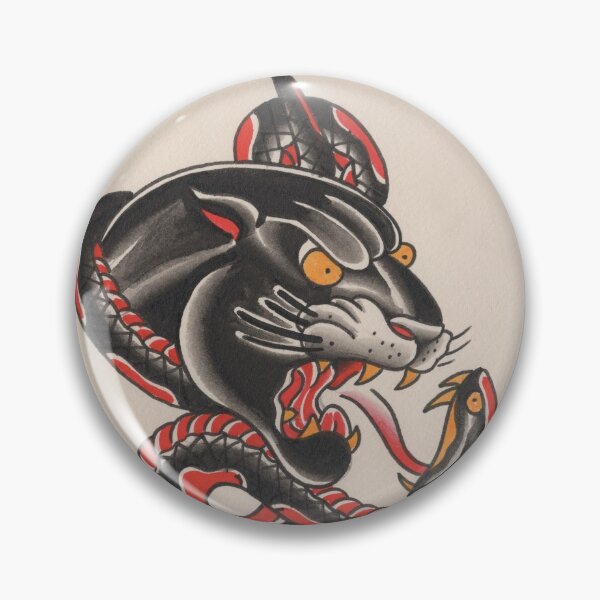 Item preview, Panther & Snake designed and sold by Wally Tattoo & Art.