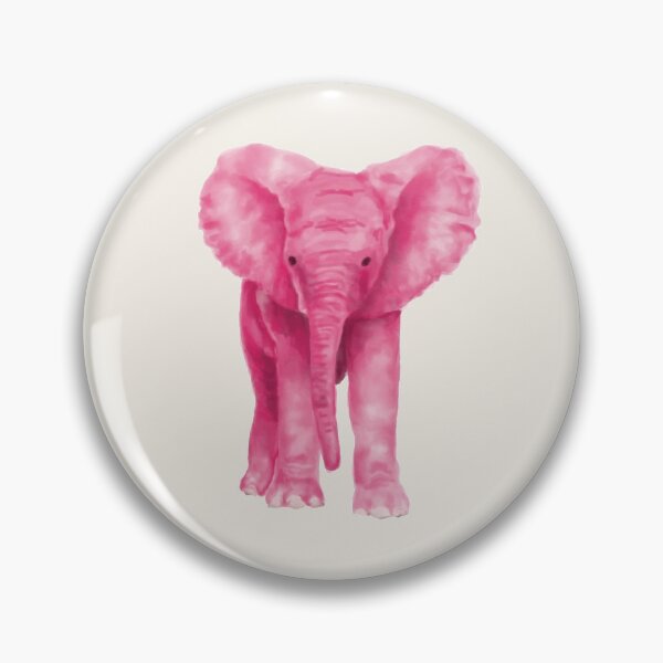 Artikelvorschau, Rosa Aquarell-Elefant entworfen und verkauft von ForestGiraffe.