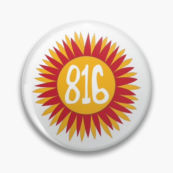Item preview, Hand Drawn Missouri Sunflower 816 Area Code Red Gold designed and sold by itsrturn.