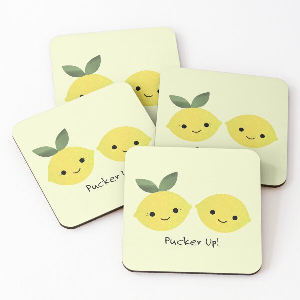 Item preview, Pucker Up Cute Kawaii Lemons designed and sold by Hedgie Designs.