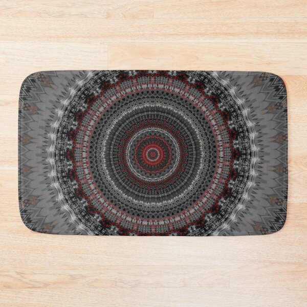 Item preview, REd grey Mandala Design designed and sold by Sheila Wenzel Ganny.