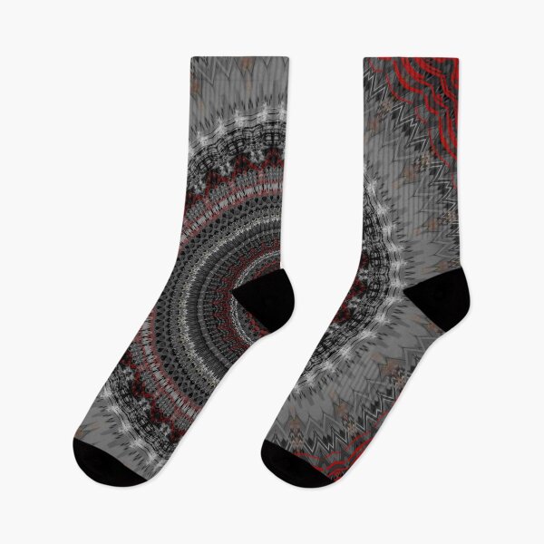 Item preview, REd grey Mandala Design designed and sold by Sheila Wenzel Ganny.
