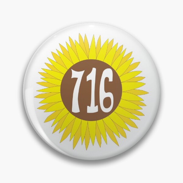 Item preview, Hand Drawn New York Sunflower 716 Area Code designed and sold by itsrturn.