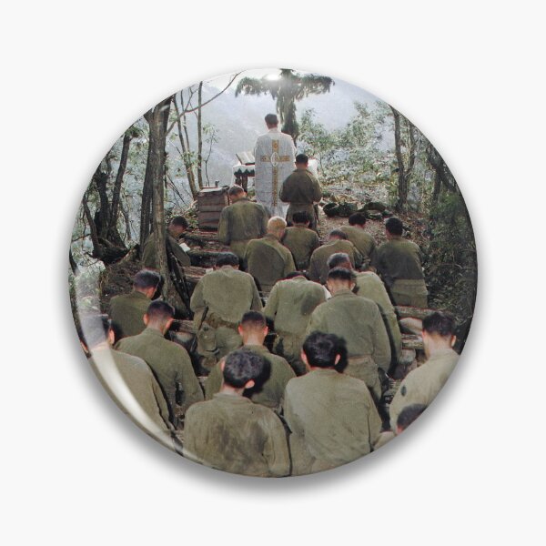 Item preview, Chaplain Kenny Lynch conducts services north of Hwacheon for men of the 31st Regiment, 1951. designed and sold by Marina Amaral.