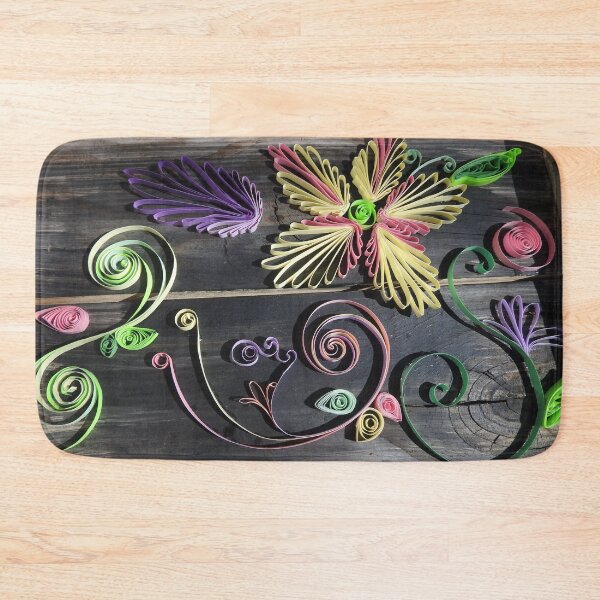 Item preview, quilled flowers on barnwood designed and sold by Stephanie  Skeem.