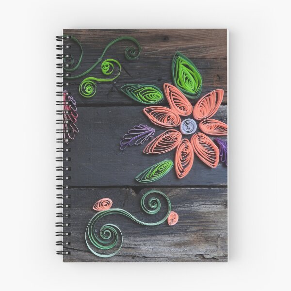 Item preview, quilled pink flower design on barnwood designed and sold by Stephanie  Skeem.
