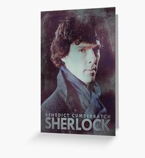 BBC Sherlock Poster & Prints (Benedict Cumberbatch) Greeting Card