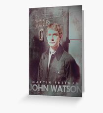 BBC Sherlock John Watson Poster & Prints (Martin Freeman) Grußkarte