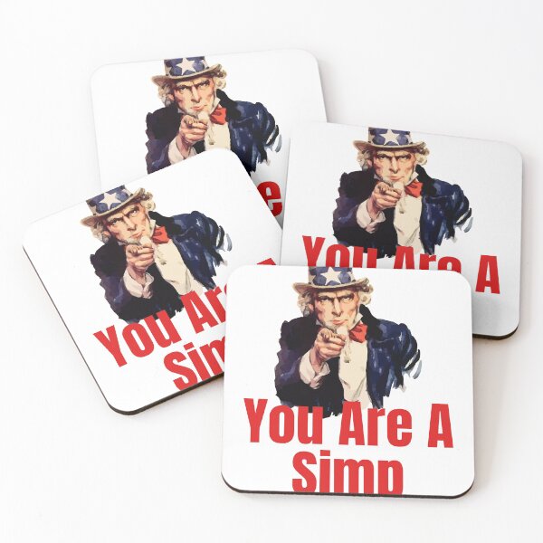 Item preview, You Are A Simp Meme T-Shirt designed and sold by dgavisuals.