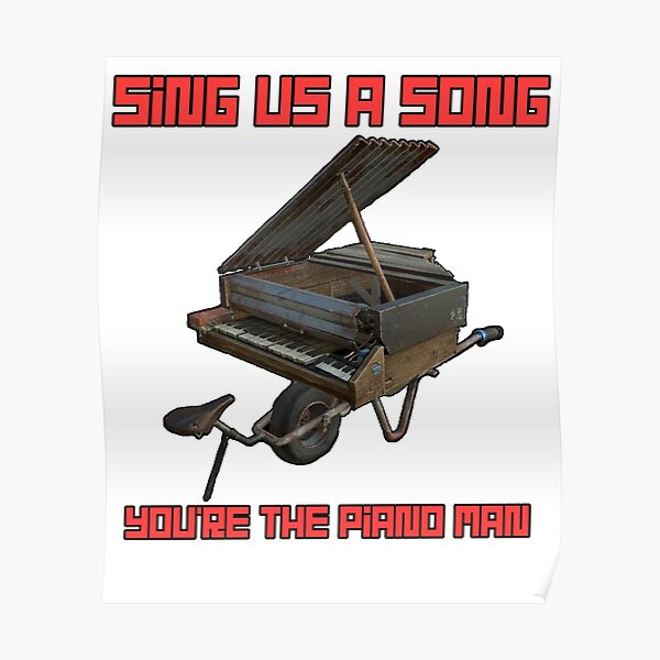 Piano Man Posters Redbubble - roblox piano song 1 sinnerman nina simone apphackzonecom