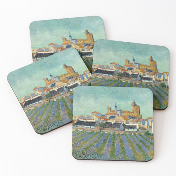 Item preview, Vincent Van Gogh View of from Saintes Maries de la Mer  designed and sold by Fine Artworks.
