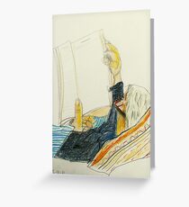 Fara reading Greeting Card