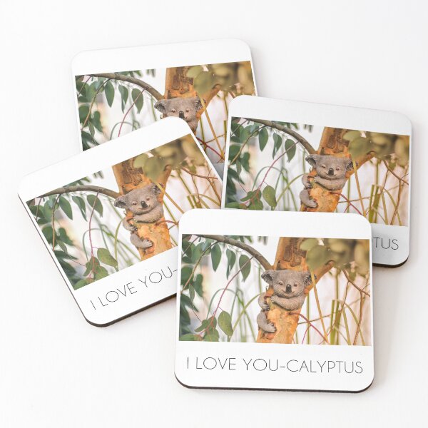 Item preview, Original "I love you-calyptus" for eucalyptus and koala bear lovers designed and sold by sanastyle.