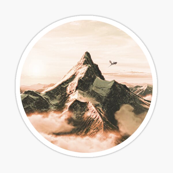 Lonely mountain sticker Sticker