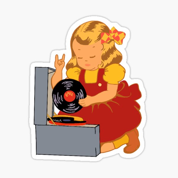 🥇 Rock and roll vinyl stickers 🥇