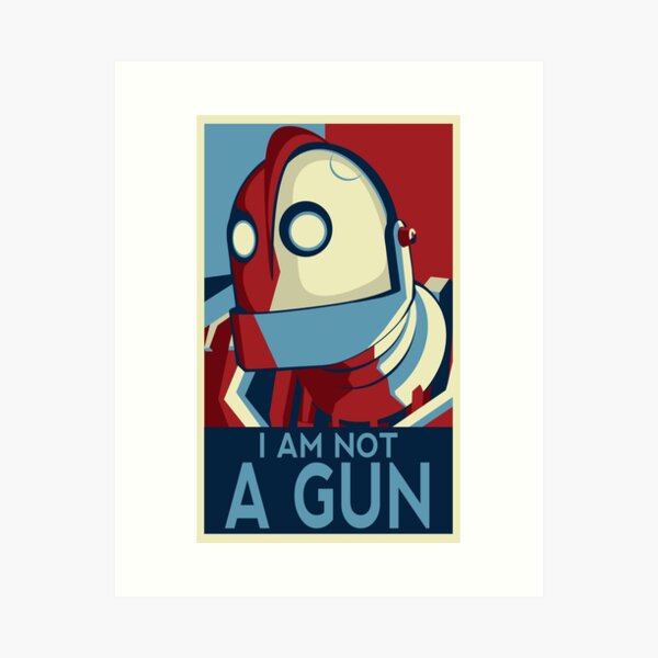 I am not a gun Art Print