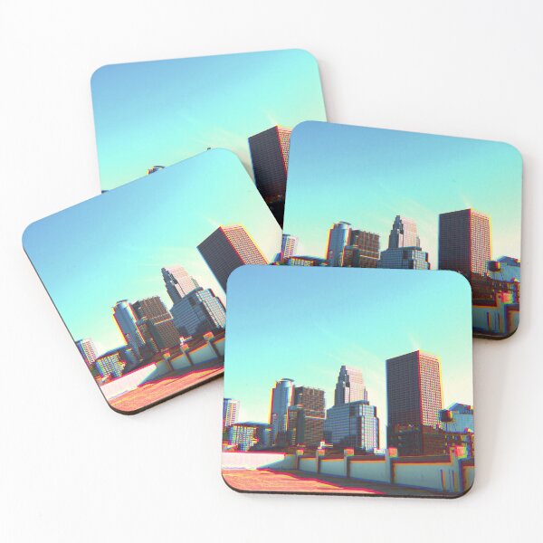 Item preview, Minneapolis Minnesota Skyline Trippy Glitch designed and sold by anthonylonder.