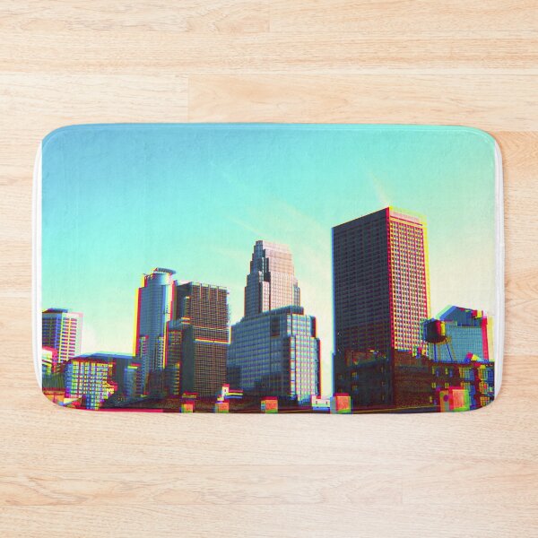Item preview, Minneapolis Minnesota Skyline Trippy Glitch designed and sold by anthonylonder.