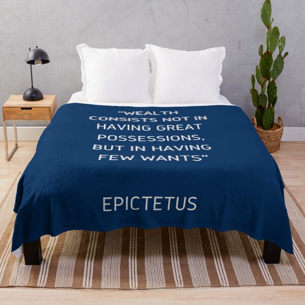 Item preview, Stoic Philosophy Quote - Epictetus Words of Wisdom on Wealth designed and sold by Inspirationmotivation.