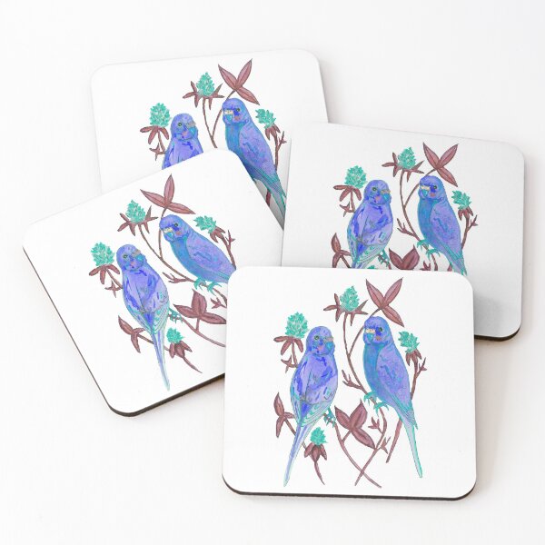 Item preview, Blue budgies designed and sold by susserain.