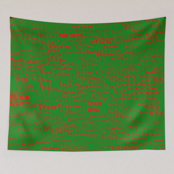 Item preview, Merry Christmas, red on green designed and sold by dnparker.