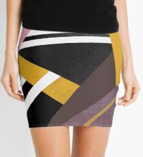 Graphic Combination Mini Skirt