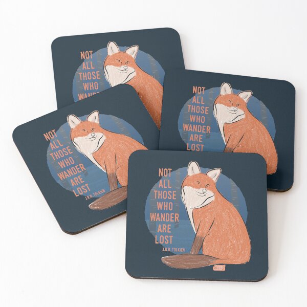 Item preview, Not All Those Who Wander Are Lost by J.R.R. Tolkien | Fox Illustration designed and sold by joabit-draws.