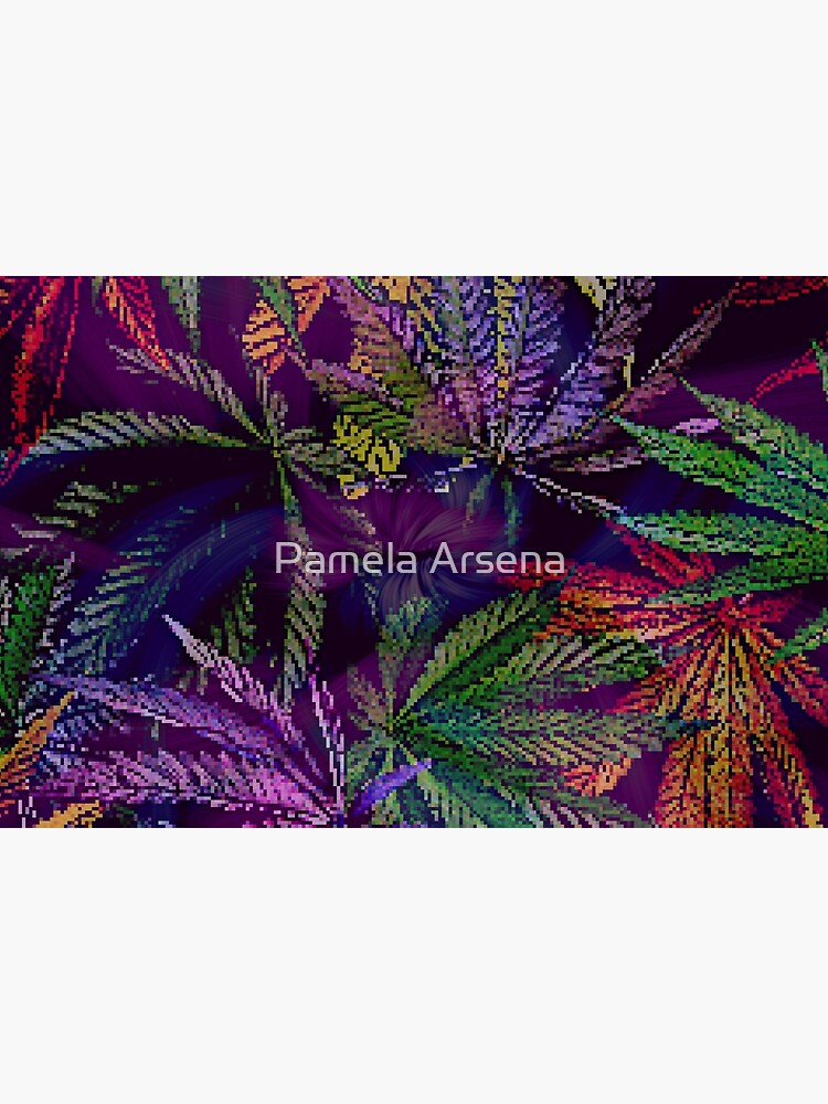Psychedelic Marijuana Cannabis Leaves by xpressio