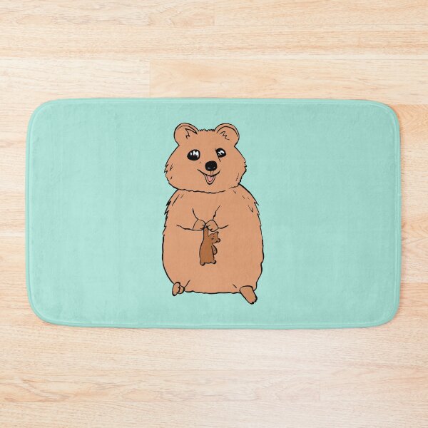 Item preview, Happy Quokka With a Teddy Bear Friend designed and sold by Otter-Grotto.
