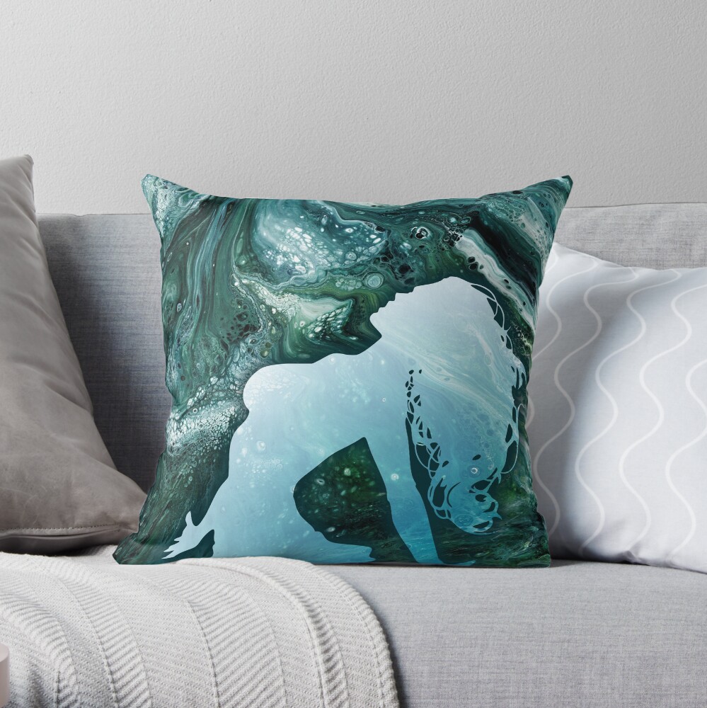 Classical Element: Water Throw Pillow