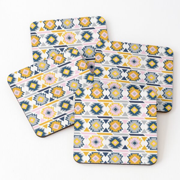 Item preview, Kilim Abundance Pattern - Slate & Marigold Palette designed and sold by Cat Coquillette.