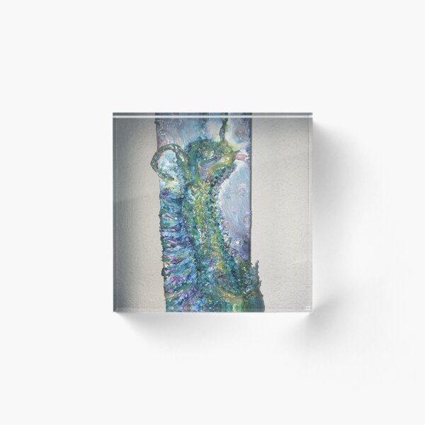 Tarry the Water Dragon Acrylic Block
