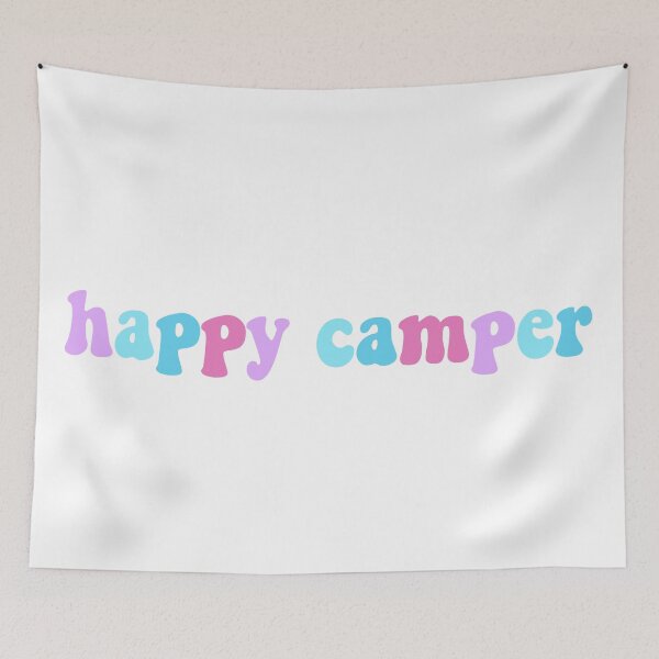 Item preview, Happy camper sticker designed and sold by ideasbymadison.