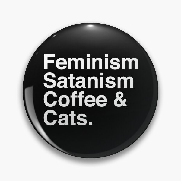 Item preview, Feminism, Satanism, Coffee & Cats designed and sold by LadyMorgan.