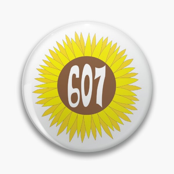 Item preview, Hand Drawn New York Sunflower 607 Area Code designed and sold by itsrturn.