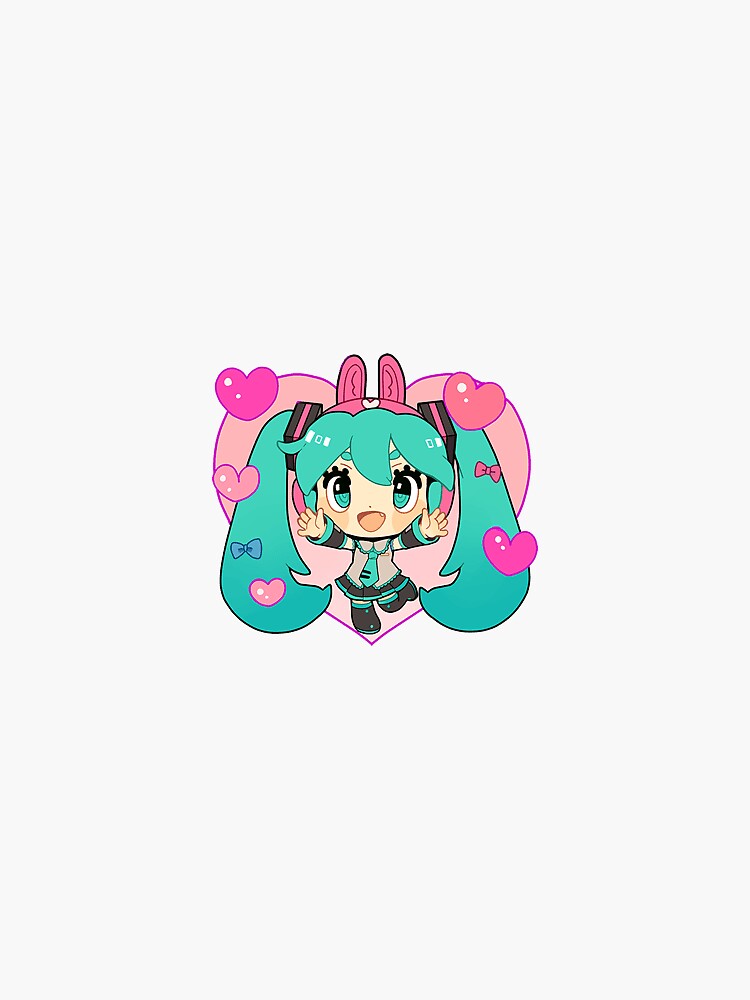 chibi Hatsune Miku Sticker for Sale by sweetchibichu