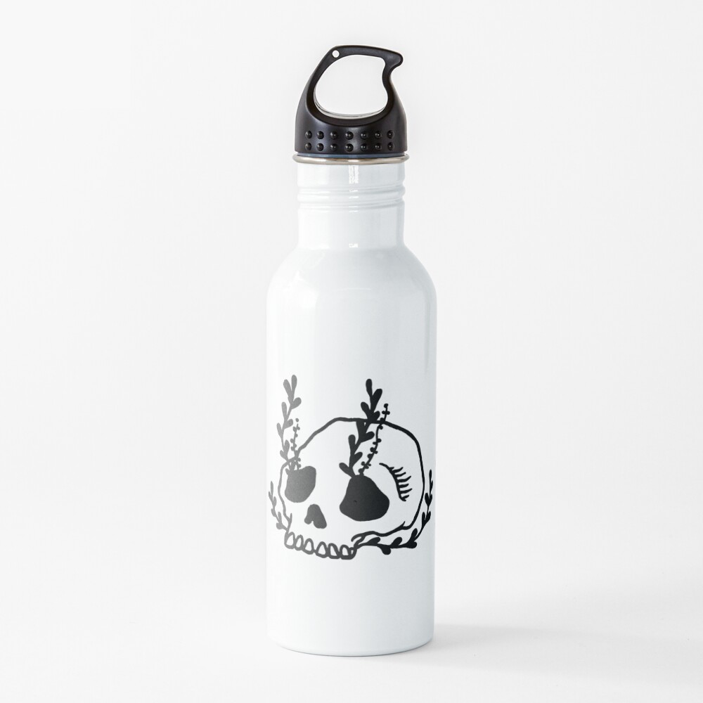 Graveyard Skull Water Bottle