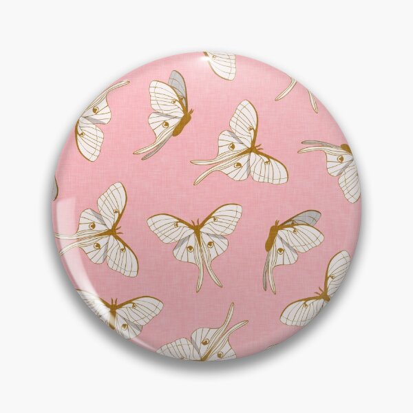 Artikelvorschau, Luna Moth - Gold auf Pink entworfen und verkauft von littlearrow.