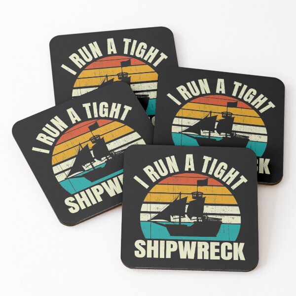 Item preview, I Run A Tight Shipwreck Vintage Sunset designed and sold by uFit.
