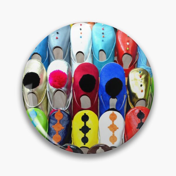 Item preview, DJAZAIR 1 rows of slippers in a Morocco Essaouira souk shop designed and sold by dragonemma.