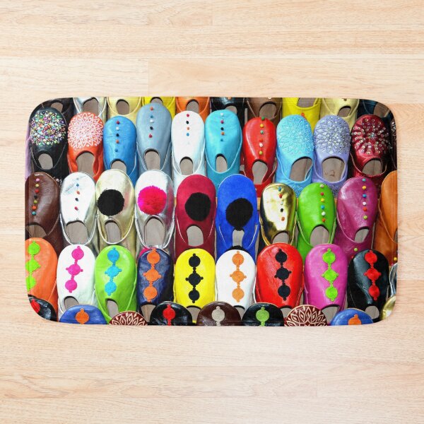 Item preview, DJAZAIR 1 rows of slippers in a Morocco Essaouira souk shop designed and sold by dragonemma.