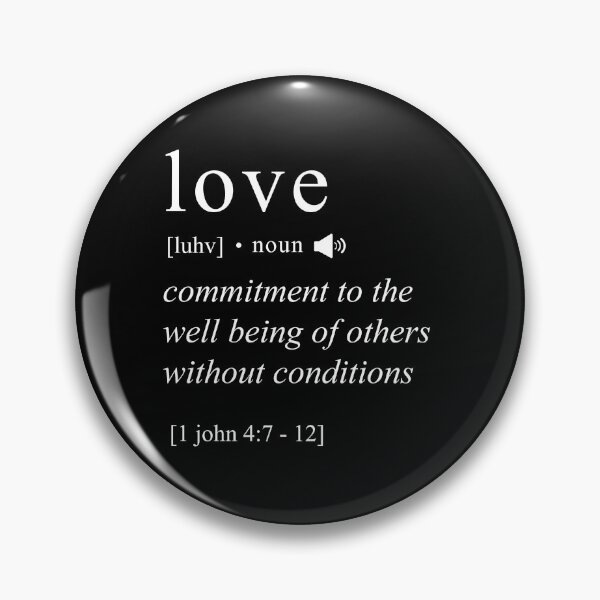 Item preview, LOVE Christian Scripture Dictionary Definition / 1 John 4:7-12 designed and sold by colourmesouth.
