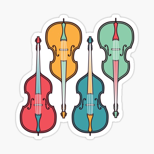 Double the Bass Glossy Sticker