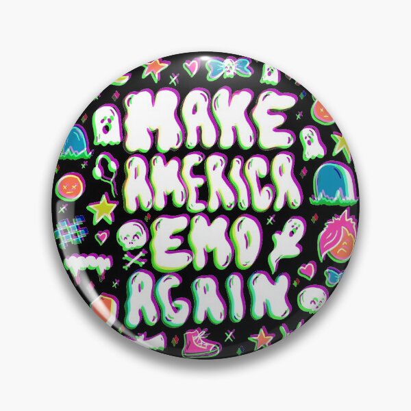 Emo Again Pin