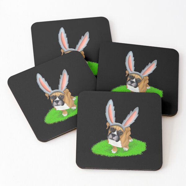 Item preview, Boxer Dog in Easter Bunny Ears designed and sold by wdyoungblood.