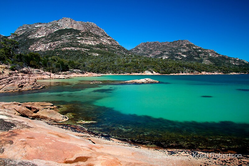 "Honeymoon Bay, at Coles Bay, Tasmania Australia." by Kristi Robertson